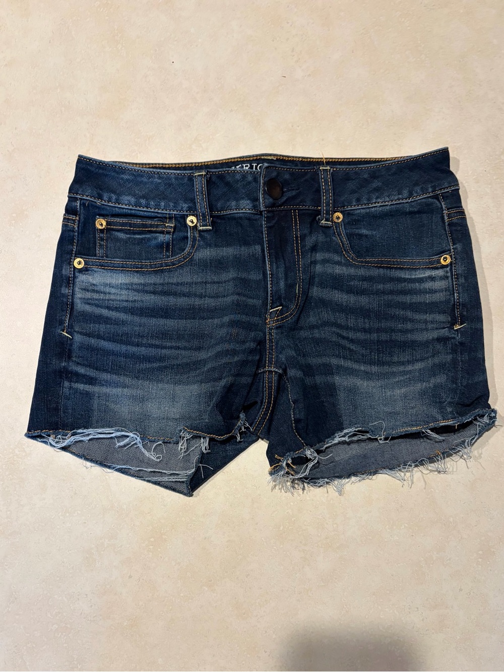 3 Pairs American Eagle Outfitters Women’s Blue Denim Jean Shorts - Size 4 - Picture 6 of 14